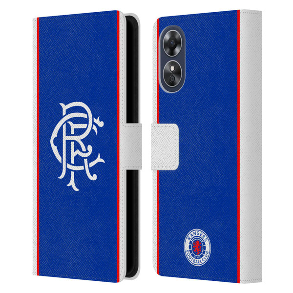 Rangers FC 2025/26 Kit Home Leather Book Wallet Case Cover For OPPO A17