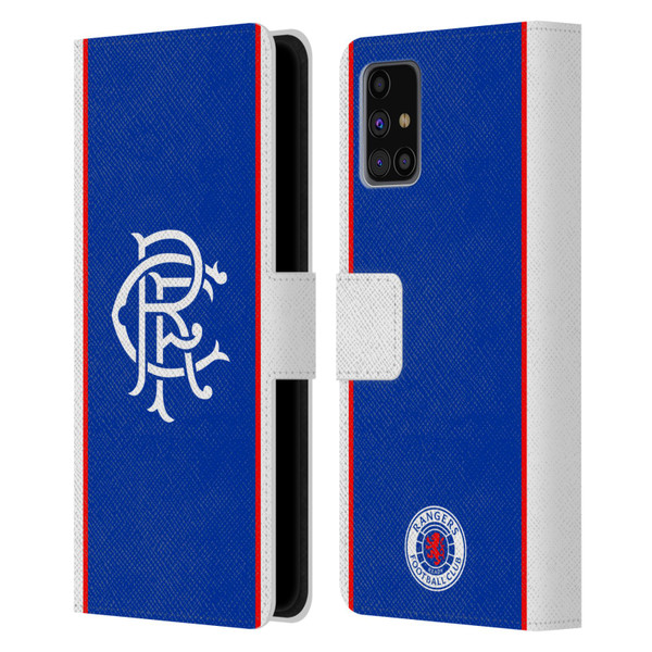 Rangers FC 2025/26 Kit Home Leather Book Wallet Case Cover For Samsung Galaxy M31s (2020) Rangers FC 2025/26 Kit Home Leather Book Wallet Case Cover For Samsung Galaxy M31s (2020)
