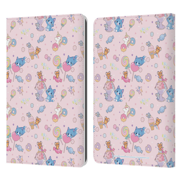 Tom and Jerry Gokko Graphics Sweets Pattern Leather Book Wallet Case Cover For Amazon Kindle Paperwhite 1 / 2 / 3