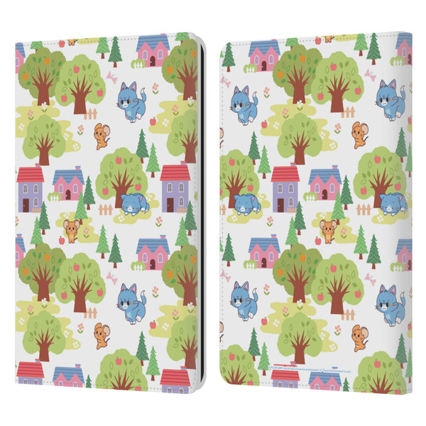 Tom and Jerry Gokko Graphics Trees Pattern Leather Book Wallet Case Cover For Amazon Kindle Paperwhite 1 / 2 / 3