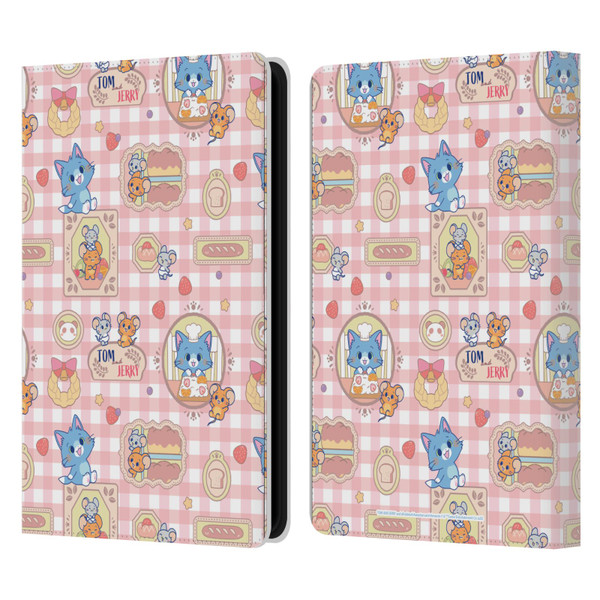 Tom and Jerry Gokko Graphics Baking Pattern Leather Book Wallet Case Cover For Amazon Kindle Paperwhite 5 (2021)