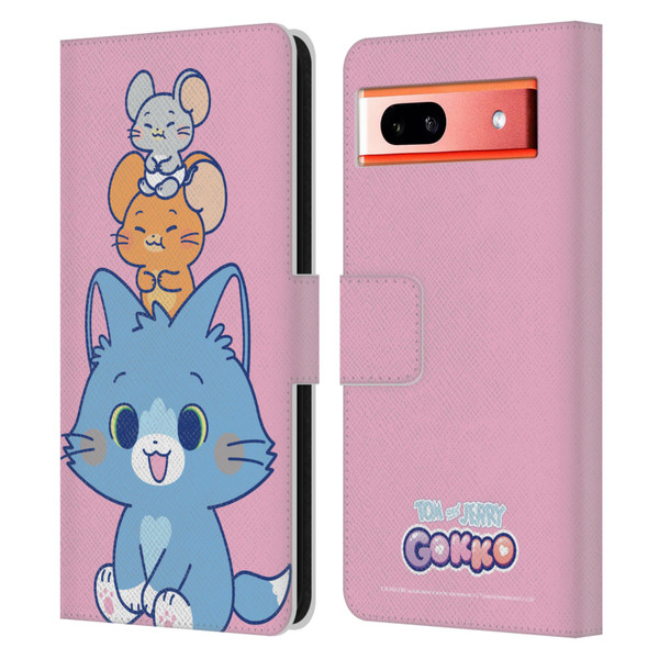 Tom and Jerry Gokko Graphics Characters Leather Book Wallet Case Cover For Google Pixel 7a