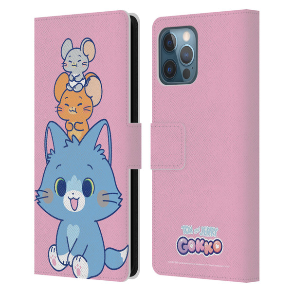 Tom and Jerry Gokko Graphics Characters Leather Book Wallet Case Cover For Apple iPhone 12 Pro Max