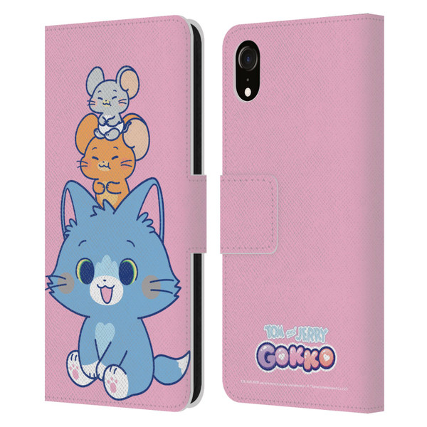 Tom and Jerry Gokko Graphics Characters Leather Book Wallet Case Cover For Apple iPhone XR