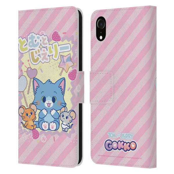 Tom and Jerry Gokko Graphics Character Art Leather Book Wallet Case Cover For Apple iPhone XR