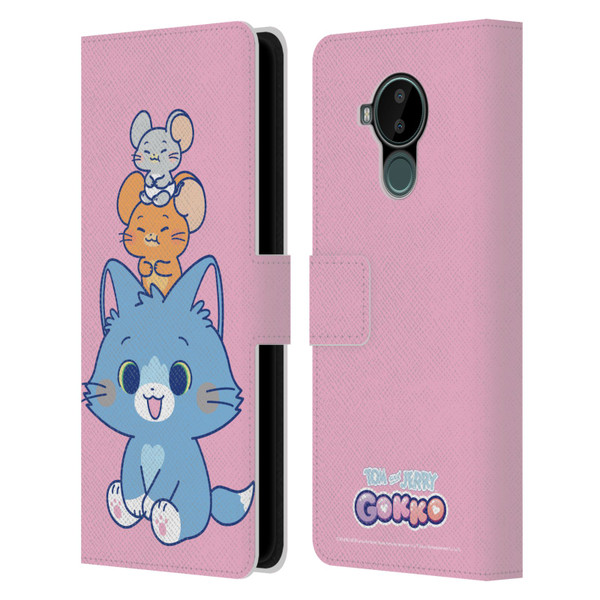Tom and Jerry Gokko Graphics Characters Leather Book Wallet Case Cover For Nokia C30