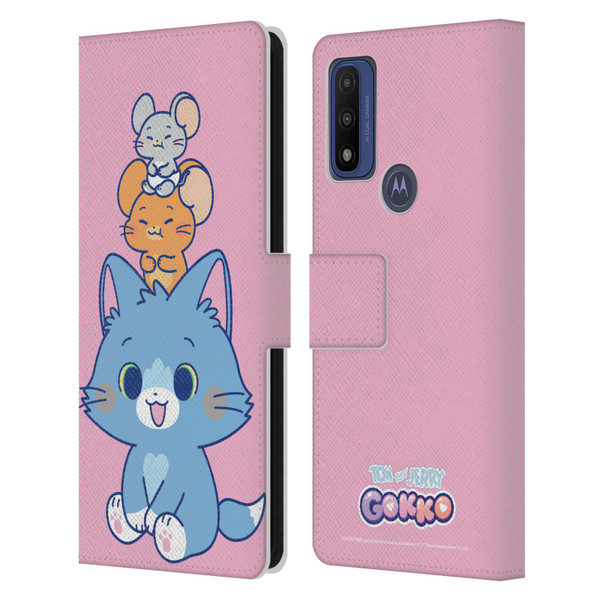 Tom and Jerry Gokko Graphics Characters Leather Book Wallet Case Cover For Motorola G Pure