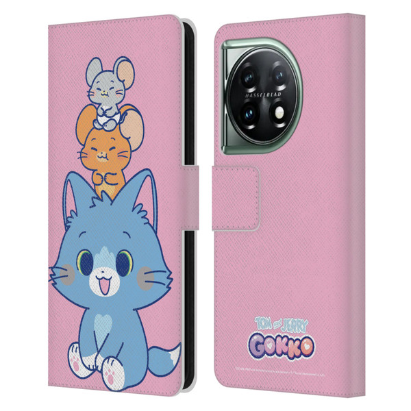 Tom and Jerry Gokko Graphics Characters Leather Book Wallet Case Cover For OnePlus 11 5G
