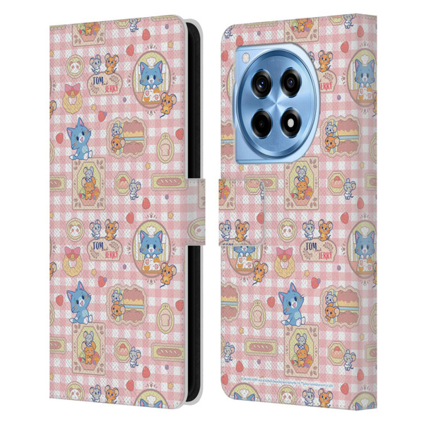 Tom and Jerry Gokko Graphics Baking Pattern Leather Book Wallet Case Cover For OnePlus 12R