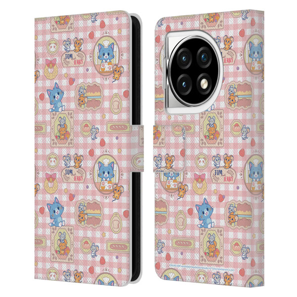 Tom and Jerry Gokko Graphics Baking Pattern Leather Book Wallet Case Cover For OPPO OnePlus Ace 3 5G