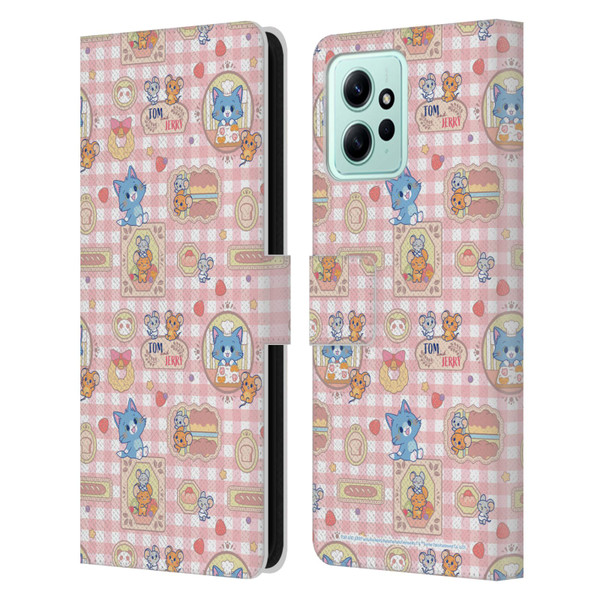 Tom and Jerry Gokko Graphics Baking Pattern Leather Book Wallet Case Cover For Xiaomi Redmi 12