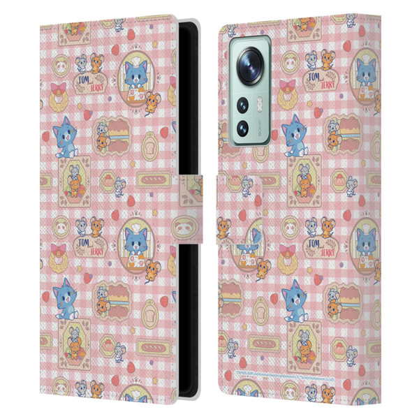 Tom and Jerry Gokko Graphics Baking Pattern Leather Book Wallet Case Cover For Xiaomi 12