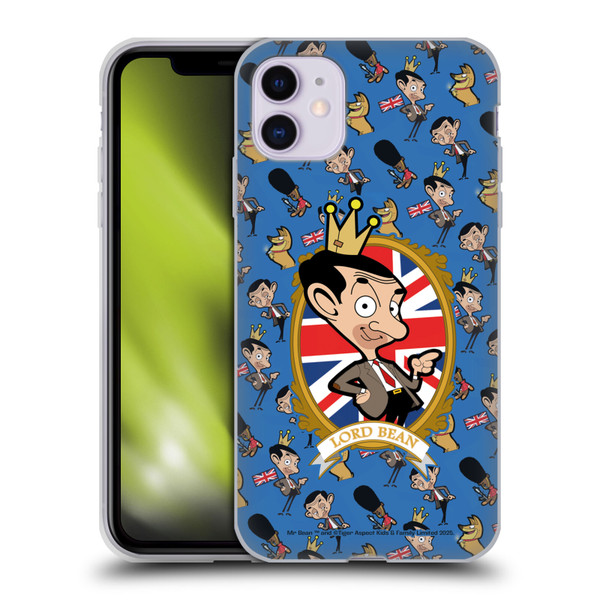 Mr. Bean: The Animated Series Graphic Art Royal Bean Soft Gel Case for Apple iPhone 11
