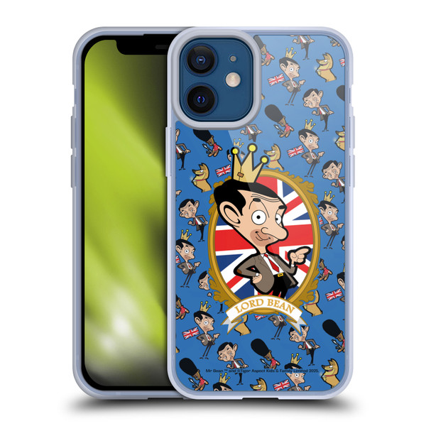 Mr. Bean: The Animated Series Graphic Art Royal Bean Soft Gel Case for Apple iPhone 12 Mini