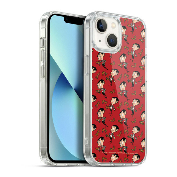 Mr. Bean: The Animated Series Graphic Art Teddy Pattern Soft Gel Case for Apple iPhone 13