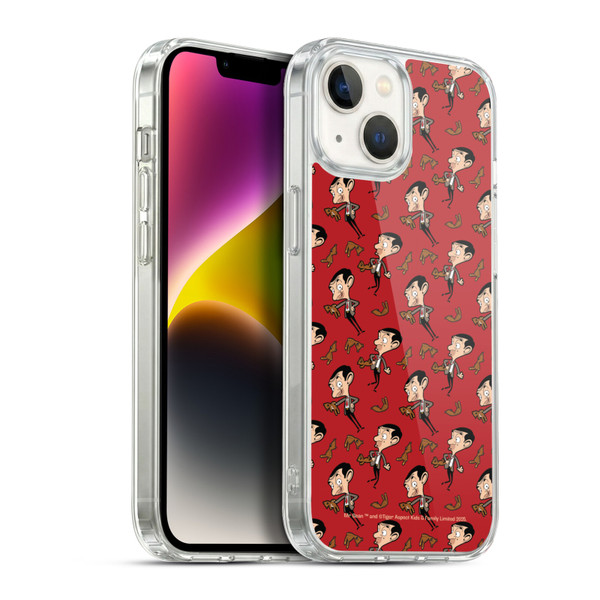 Mr. Bean: The Animated Series Graphic Art Teddy Pattern Soft Gel Case for Apple iPhone 14