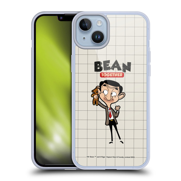 Mr. Bean: The Animated Series Graphic Art With Teddy Soft Gel Case for Apple iPhone 14 Plus