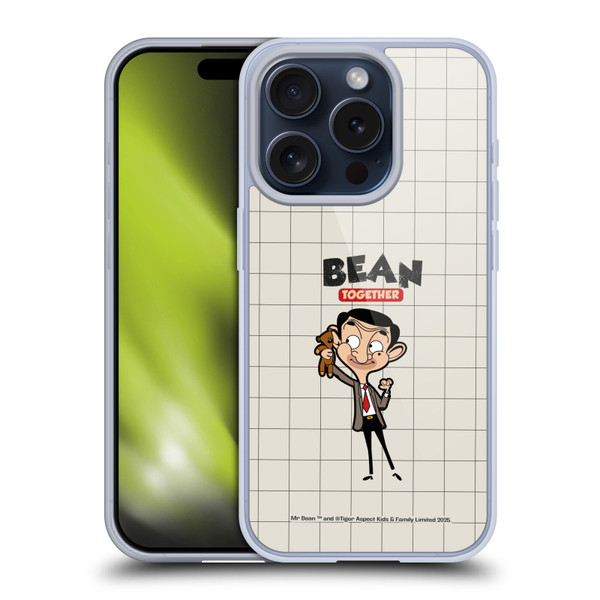Mr. Bean: The Animated Series Graphic Art With Teddy Soft Gel Case for Apple iPhone 15 Pro