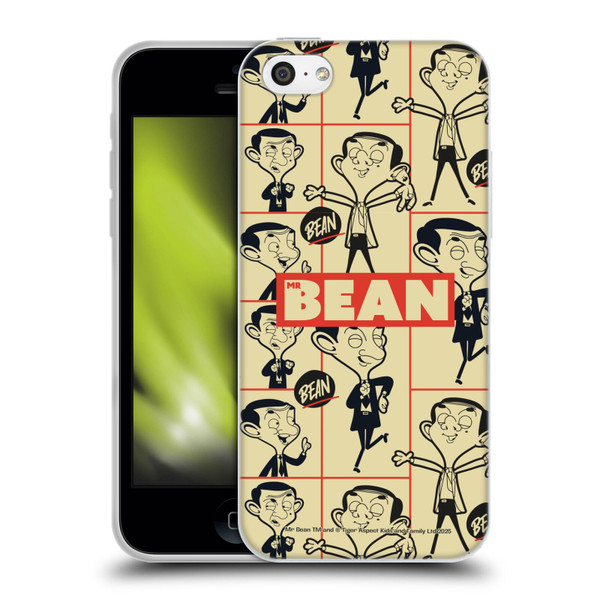 Mr. Bean: The Animated Series Graphic Art Collage Soft Gel Case for Apple iPhone 5c