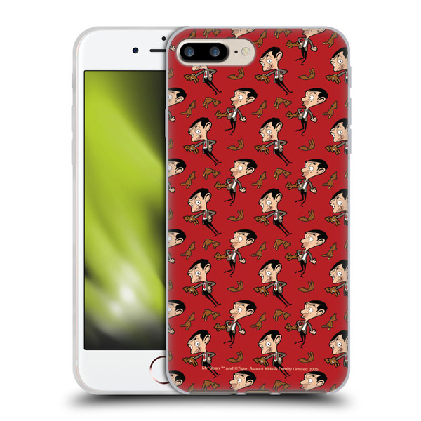 Mr. Bean: The Animated Series Graphic Art Teddy Pattern Soft Gel Case for Apple iPhone 7 Plus / iPhone 8 Plus