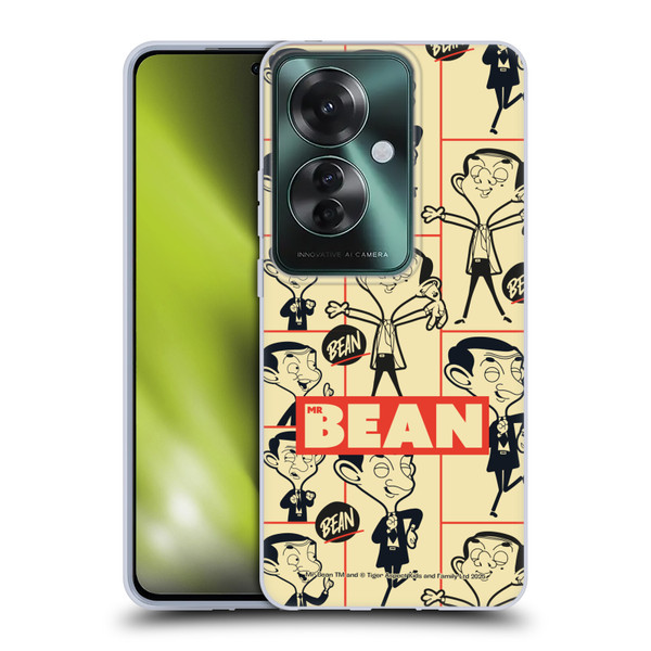 Mr. Bean: The Animated Series Graphic Art Collage Soft Gel Case for OPPO Reno11 F 5G / F25 Pro 5G