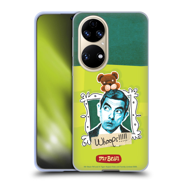 Mr. Bean Doodle Art Portrait Soft Gel Case for Huawei P50