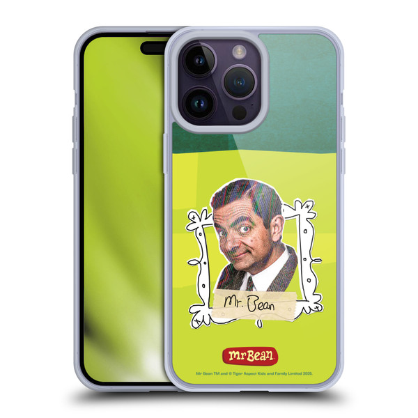 Mr. Bean Doodle Art With Teddy Soft Gel Case for Apple iPhone 14 Pro Max