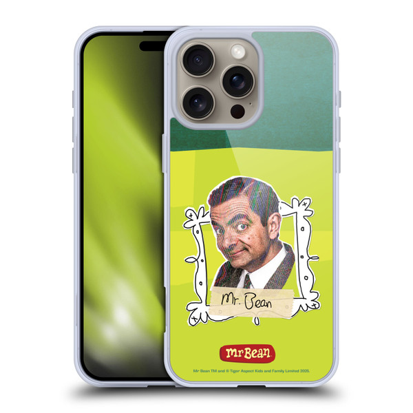 Mr. Bean Doodle Art With Teddy Soft Gel Case for Apple iPhone 16 Pro Max