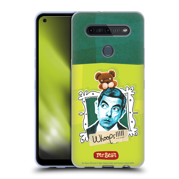 Mr. Bean Doodle Art Portrait Soft Gel Case for LG K51S