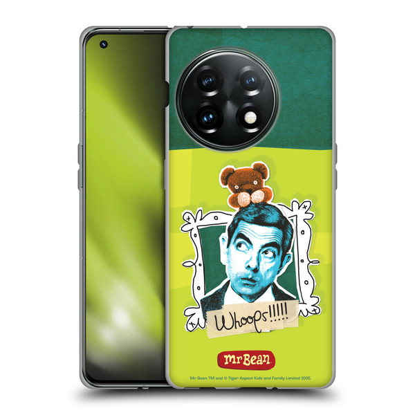 Mr. Bean Doodle Art Portrait Soft Gel Case for OnePlus 11 5G