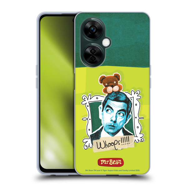 Mr. Bean Doodle Art Portrait Soft Gel Case for OnePlus Nord N30