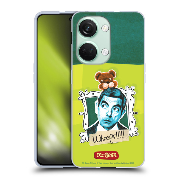 Mr. Bean Doodle Art Portrait Soft Gel Case for OnePlus Nord 3 5G
