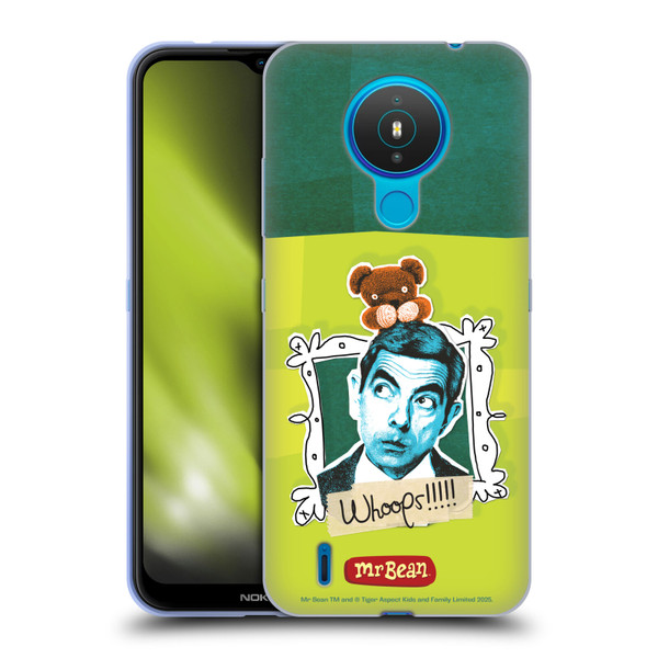 Mr. Bean Doodle Art Portrait Soft Gel Case for Nokia 1.4