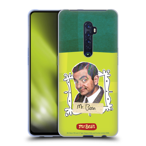 Mr. Bean Doodle Art With Teddy Soft Gel Case for OPPO Reno 2
