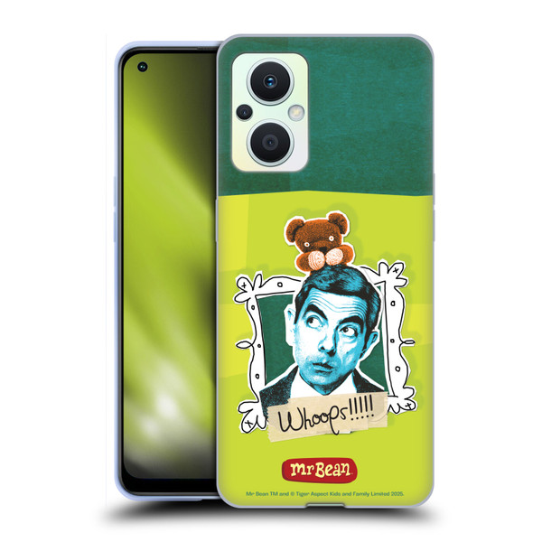 Mr. Bean Doodle Art Portrait Soft Gel Case for OPPO Reno8 Lite