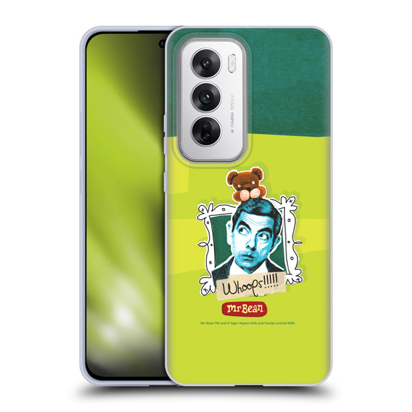 Mr. Bean Doodle Art Portrait Soft Gel Case for OPPO Reno12 5G