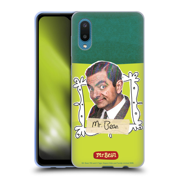 Mr. Bean Doodle Art With Teddy Soft Gel Case for Samsung Galaxy A02/M02 (2021)