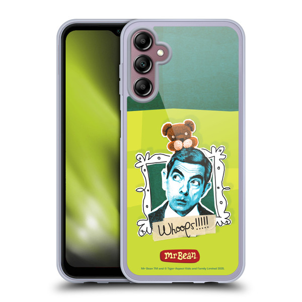 Mr. Bean Doodle Art Portrait Soft Gel Case for Samsung Galaxy A14 5G