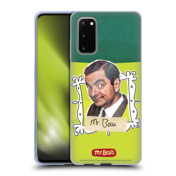 Mr. Bean Doodle Art With Teddy Soft Gel Case for Samsung Galaxy S20 / S20 5G