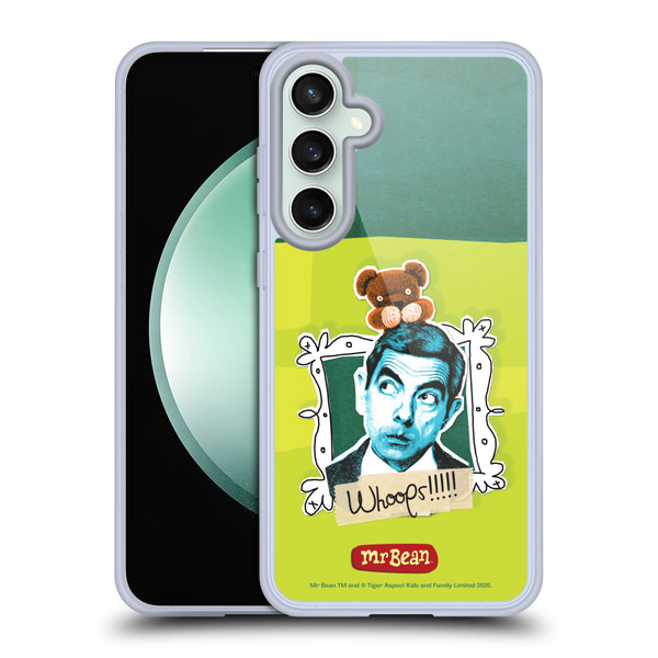 Mr. Bean Doodle Art Portrait Soft Gel Case for Samsung Galaxy S23 FE 5G