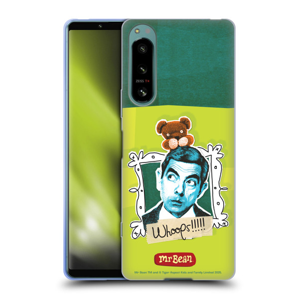 Mr. Bean Doodle Art Portrait Soft Gel Case for Sony Xperia 5 IV