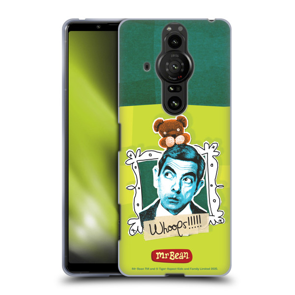 Mr. Bean Doodle Art Portrait Soft Gel Case for Sony Xperia Pro-I