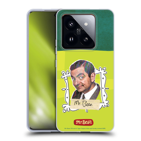 Mr. Bean Doodle Art With Teddy Soft Gel Case for Xiaomi 14 Pro