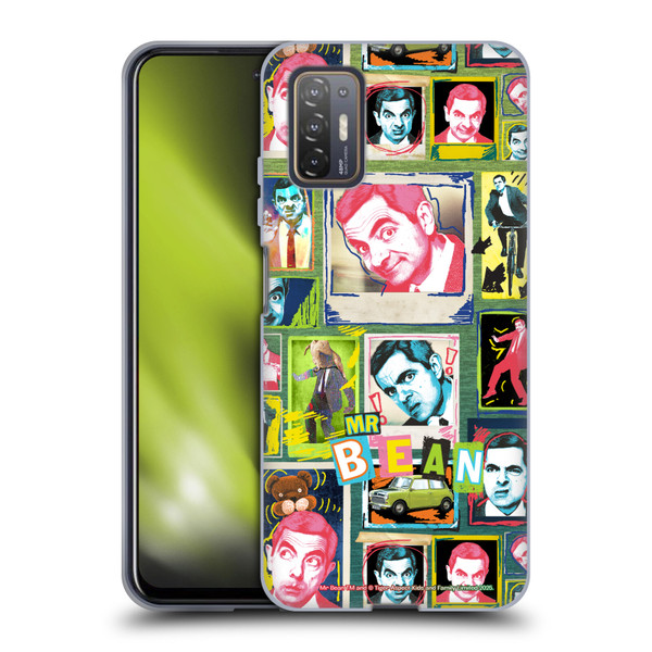 Mr. Bean Graphic Art Collage Soft Gel Case for HTC Desire 21 Pro 5G
