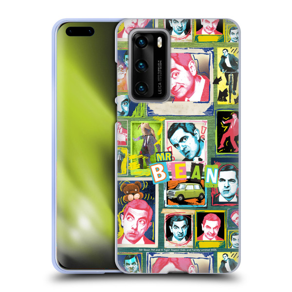 Mr. Bean Graphic Art Collage Soft Gel Case for Huawei P40 5G