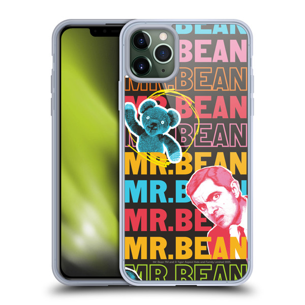 Mr. Bean Graphic Art With Teddy Soft Gel Case for Apple iPhone 11 Pro Max