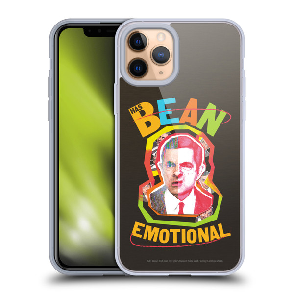 Mr. Bean Graphic Art Bean Emotional Soft Gel Case for Apple iPhone 11 Pro