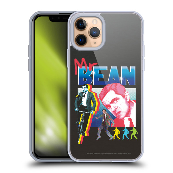 Mr. Bean Graphic Art Bike Soft Gel Case for Apple iPhone 11 Pro