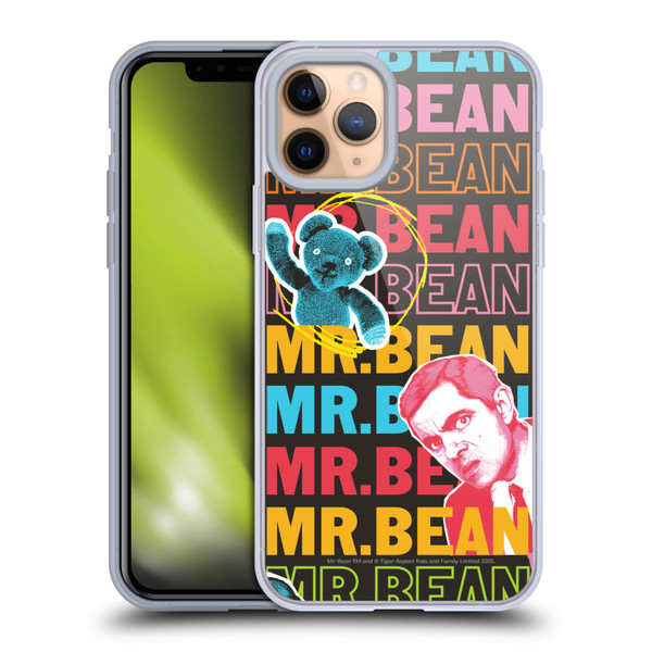 Mr. Bean Graphic Art With Teddy Soft Gel Case for Apple iPhone 11 Pro