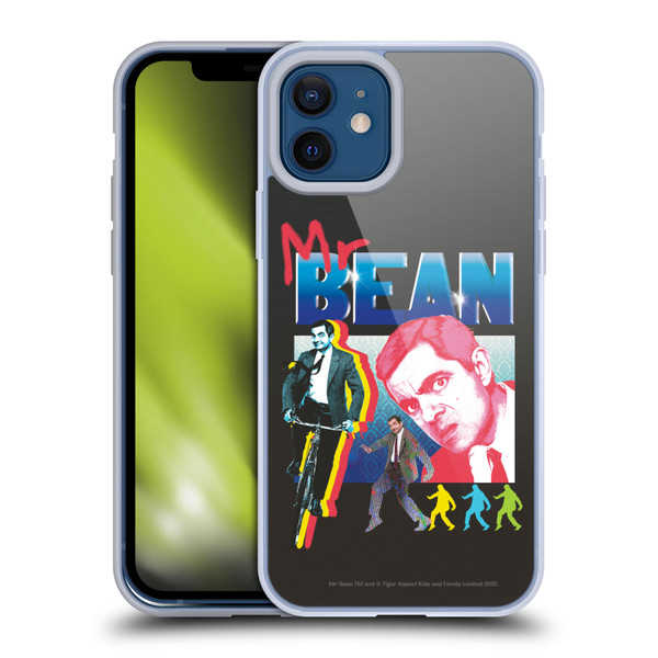 Mr. Bean Graphic Art Bike Soft Gel Case for Apple iPhone 12 / iPhone 12 Pro